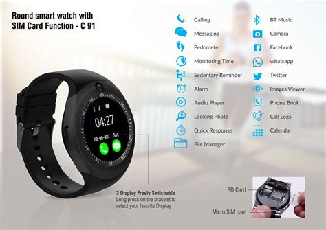 smart phone watch with sim card function|smart watch using sim card.